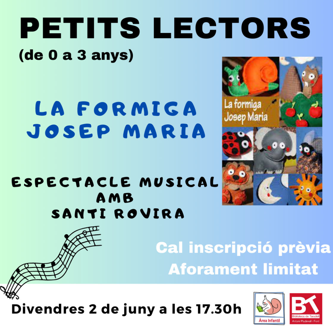 Cartell_Petits Lectors_La formiga Josep Maria Cartell_Petits Lectors_La formiga Josep Maria