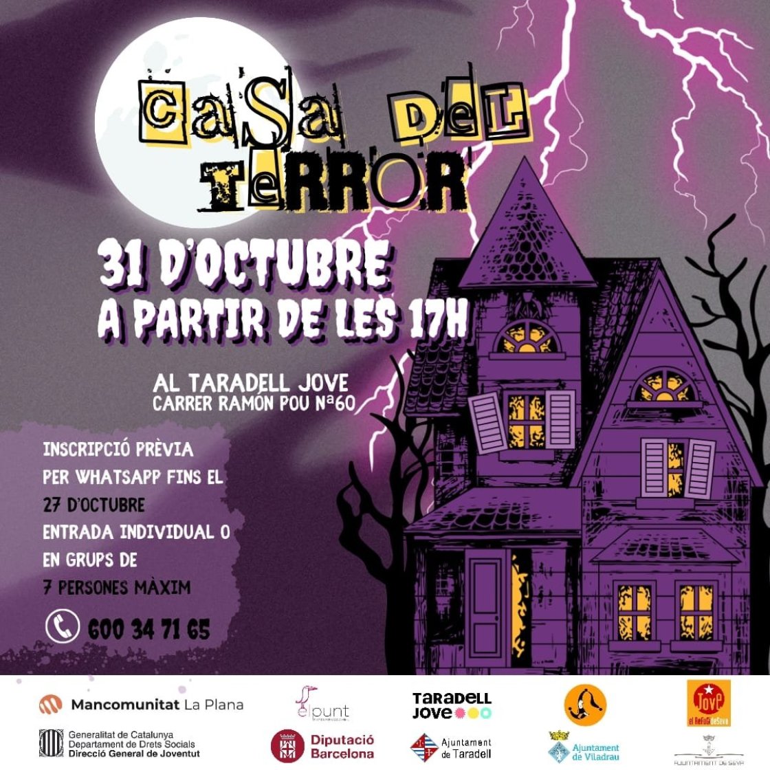 Cartell Casa del Terror 2023