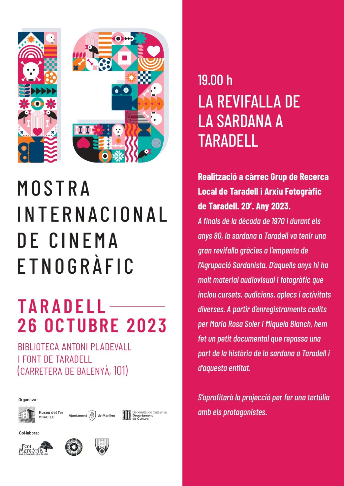 Cartell Cinema Etnogràfic 2023 Cartell Cinema Etnogràfic 2023