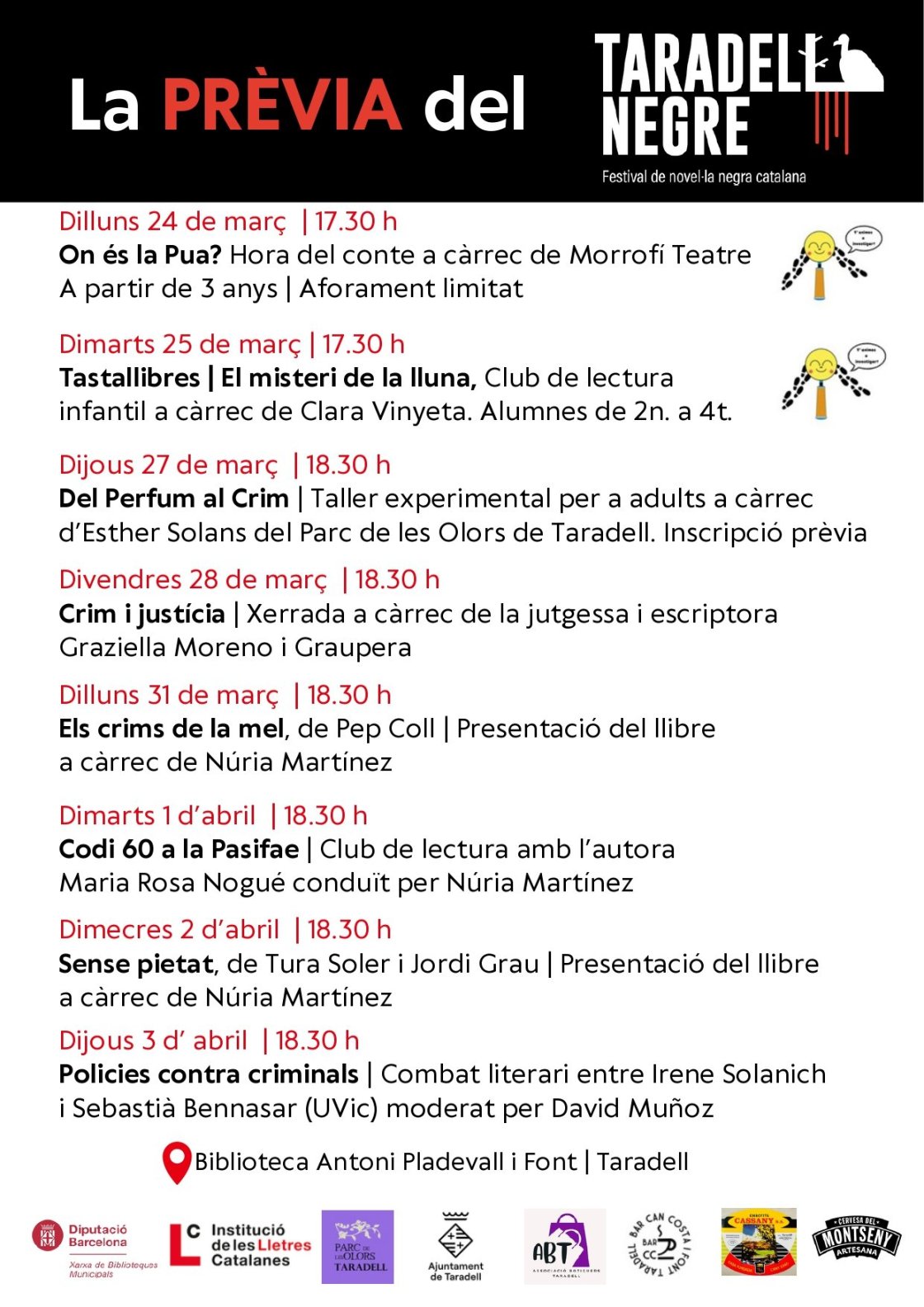 La PRÈVIA del TARADELL NEGRE cartell page 0001