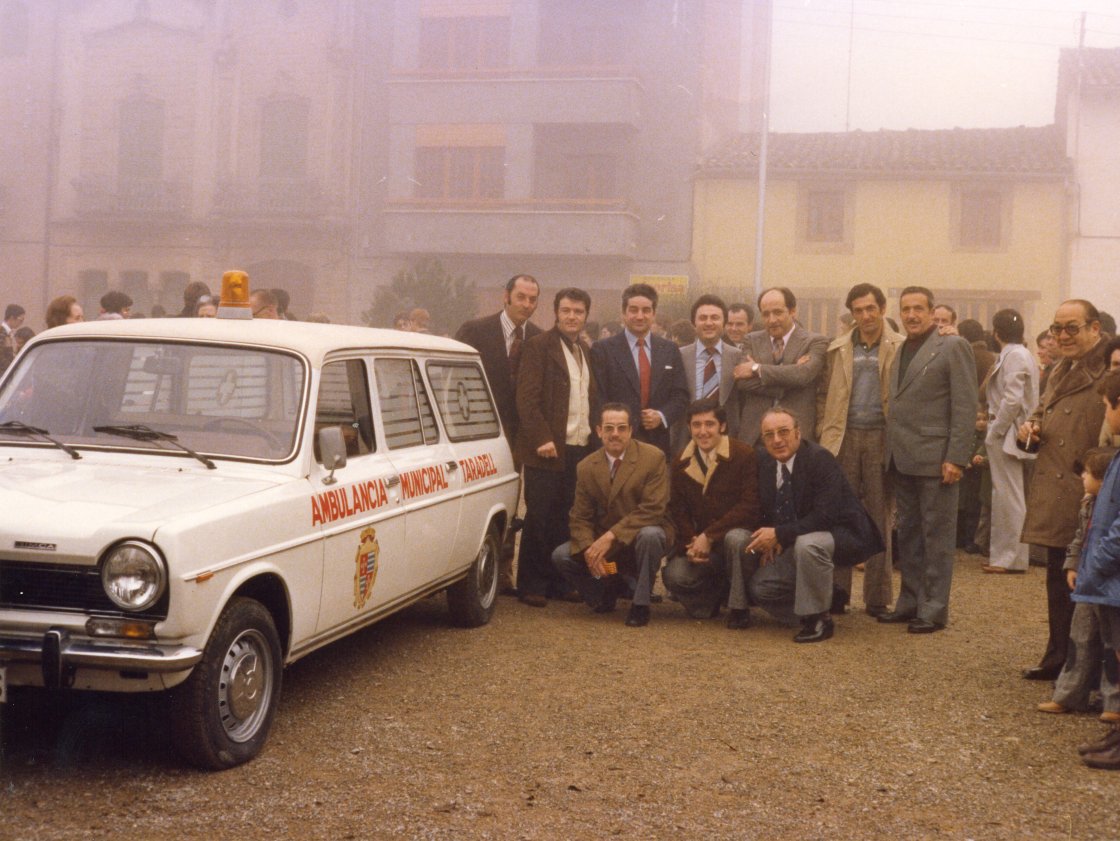 Els membres de la primera comissió municipal de festes Els membres de la primera comissió municipal de festes