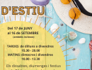 Horari d'estiu a la Biblioteca Horari d'estiu a la Biblioteca