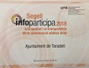 L’Ajuntament de Taradell rep per cinquè any consecutiu el Segell Infoparticipa que acredita la qualitat i la transparència d’aquesta web