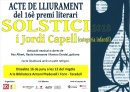 Acte de lliurament del 16è Premi Literari Solstici Acte de lliurament del 16è Premi Literari Solstici