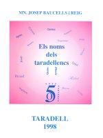 Nom dels taradellencs Nom dels taradellencs