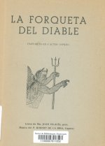 Portada La forqueta del diable  Mn Vilacís