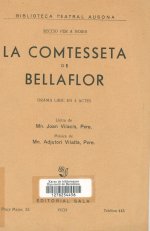 Portada La comtesseta de Bellaflora   Mn Vilacís
