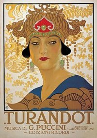 Turandot poster antic Turandot poster antic