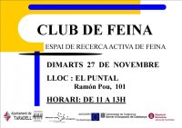 Cartell club feina