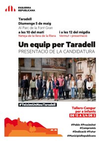 Cartell presentació llista ERC _ Ràdio Taradell