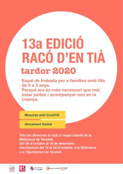 Cartell Racó d\'en Tià - 13a edició