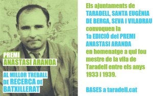 1a edició Premi Anastasi Aranda - 2020