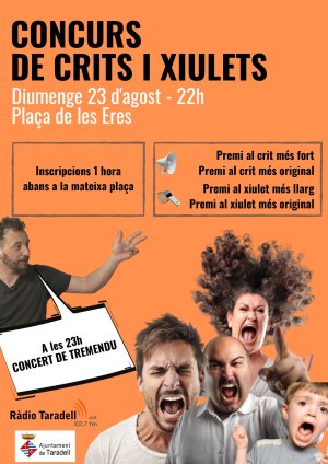 Cartell concurs crits i xiulets