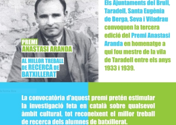 Tot a punt pel tercer Premi Anastasi Aranda al millor treball de recerca de Batxillerat