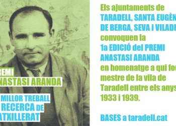 17 treballs opten al Premi Anastasi Aranda