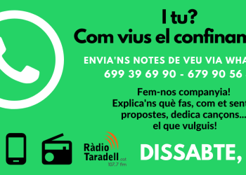 #JoEmQuedoACasa: Ràdio Taradell recull notes de veu per saber com viviu el confinament