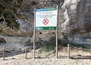 Es prohibeix provisionalment l'escalada al Castell d'en Boix