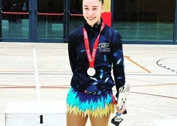 Estel Serrat, segona al Campionat de Barcelona de patinatge