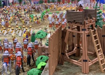 FOTOS. Presència taradellenca a la fira sobre Playmobil a Vic