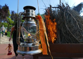FOTOS: La Flama del Canigó arriba a Taradell