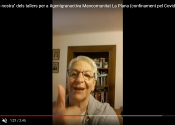 #JoEmQuedoACasa: VÍDEO del taller de Gent Gran Activa