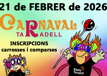INSCRIPCIONS de carrosses i comparses al CARNAVAL 2026
