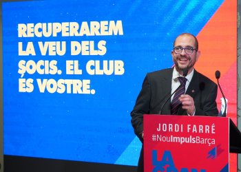 Jordi Farré, afincat a Taradell, presenta la seva campanya per presidir el FC Barcelona