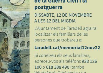 L'Ajuntament busca familiars d'un centenar de víctimes de la Guerra Civil L'Ajuntament busca familiars d'un centenar de víctimes de la Guerra Civil