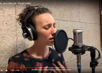 VÍDEO. Paula Valls fa una versió preciosa d'una cançó de David Orra