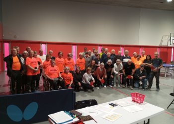 Primera trobada de tennis taula per a la gent gran d’Osona amb gran èxit a Taradell