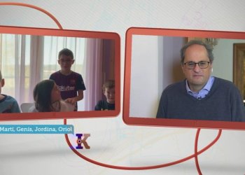 VÍDEO. Quatre germans de Taradell entrevisten el president Torra