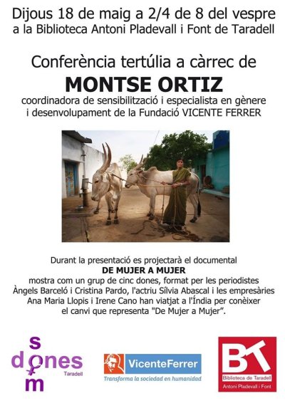 Xerrada 'La revolució de les dones a l’Índia rural. Barreres i desafiaments' amb Montse Ortiz