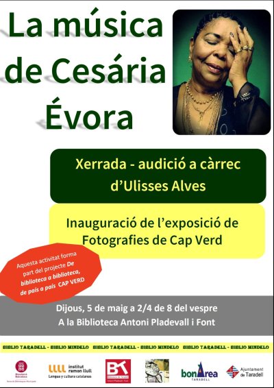 Xerrada-audició sobre Cesária Évora a la Biblioteca
