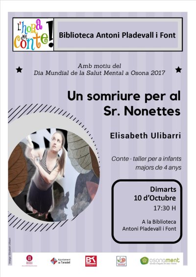 Elisabeth Ulibarri a l'Hora del Conte dedicada a la Salut Mental Elisabeth Ulibarri a l'Hora del Conte dedicada a la Salut Mental