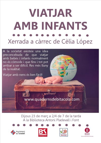 Xerrada 'Viatjar amb infants' a càrrec de Cèlia López