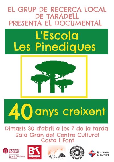 Cartell documental Pinediques _ Ràdio Taradell