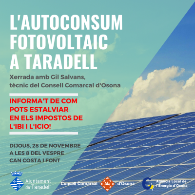 xerrada consum fotovoltaic _ Ràdio Taradell