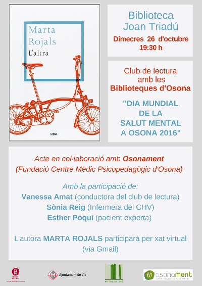 Cartell Club Lectura Salut Mental Vic