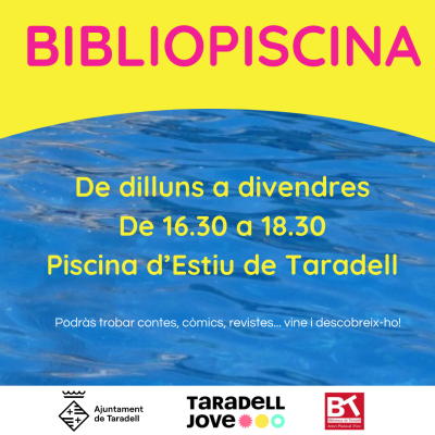 Durant el mes de juliol torna la Bibliopiscina Durant el mes de juliol torna la Bibliopiscina