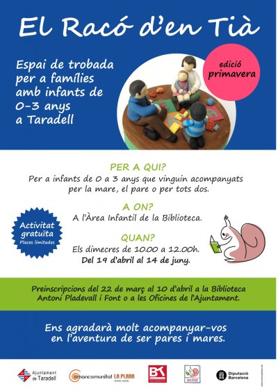 Ja et pots preinscriure a la quarta edició d'El Racó d'en Tià de la Biblioteca de Taradell