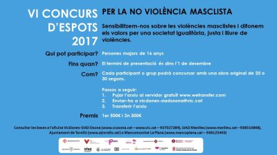 cartell Concurs espots 2017 cartell Concurs espots 2017