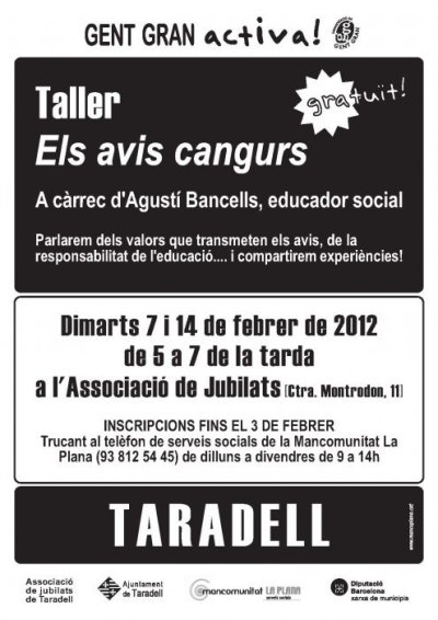 Cartell xerrada avis cangur