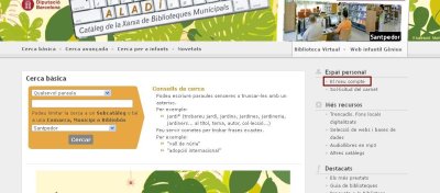 Renova el préstec des de casa Renova el préstec des de casa