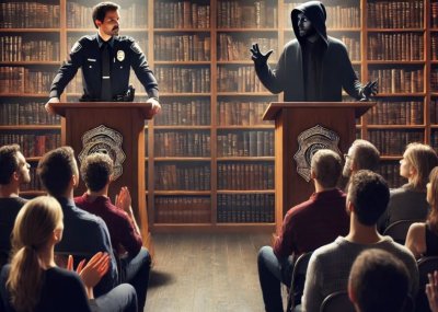 Combat literari 'Policies contra criminals ' entre Irene Solanich i Sebastià Bennasar