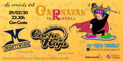 Cartell concerts Carnaval 2020 Cartell concerts Carnaval 2020