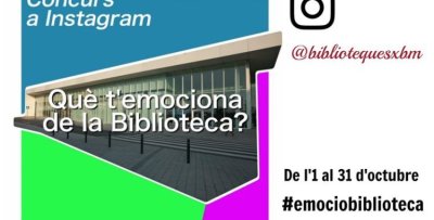 Participa al concurs d'Instagram 'Què t'emociona de la biblioteca?' Participa al concurs d'Instagram 'Què t'emociona de la biblioteca?'