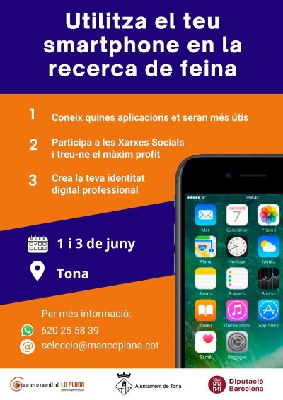 curs desenvolupament local - utilitza smartphone recerca feina