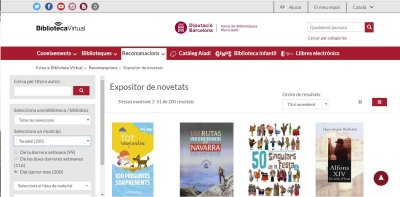 Consulta les darreres novetats de la Biblioteca a l'exposició virtual