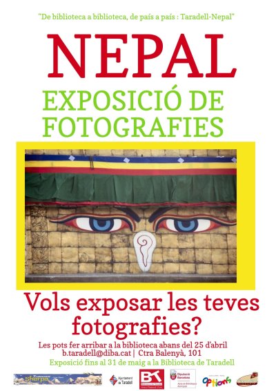 Cartell Exposició de fotografies Nepal