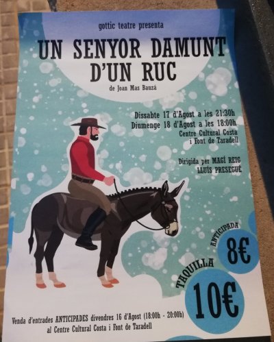 Un senyor damunt d\'un ruc